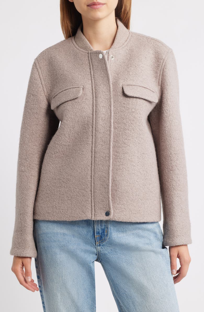 Rails Kinsley Wool Blend Bouclé Jacket, Alternate, color, Mink