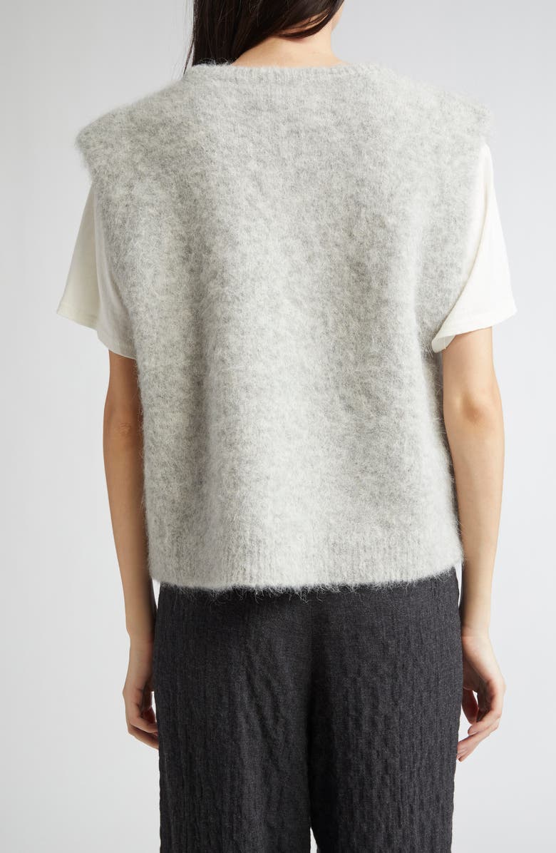 R13 Deep Armhole Sweater Vest, Alternate, color, Light Heather Grey