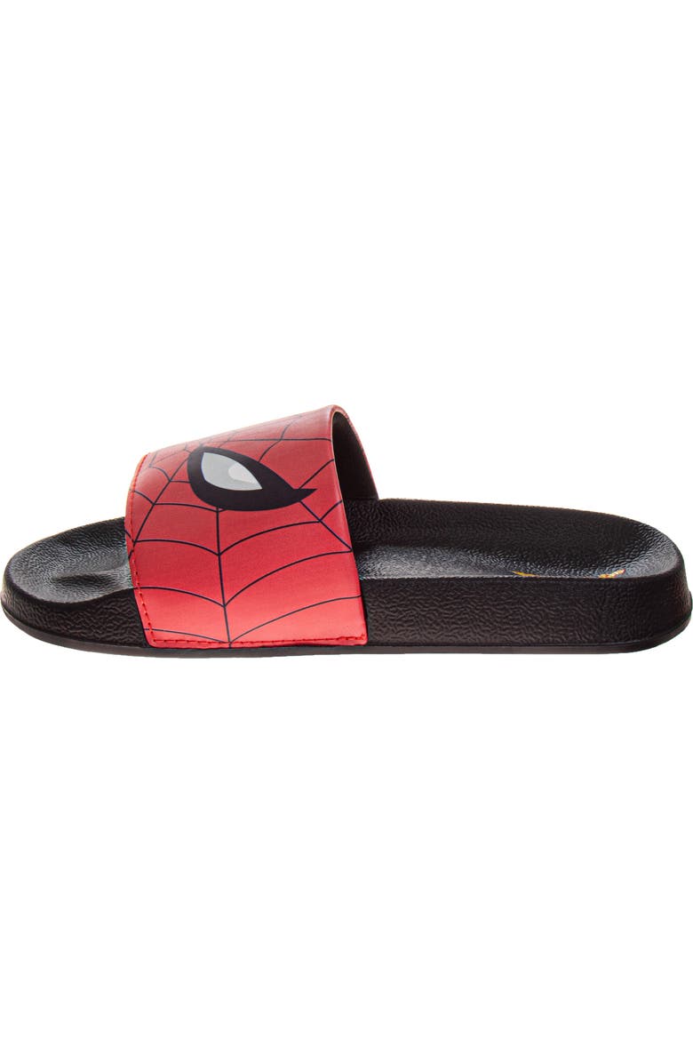 JOSMO x Marvel<sup>®</sup> Kids' Spider-Man Slide Sandal, Alternate, color, Black/Red