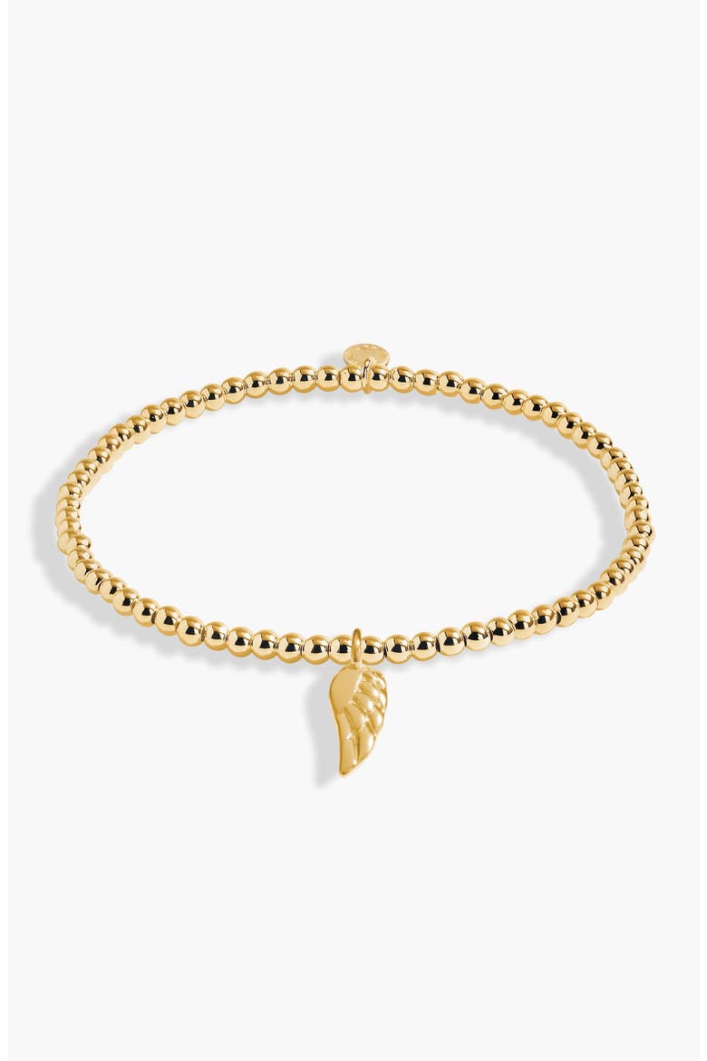 A Little 'Prayer' Bracelet in Gold-Tone Plating, Alternate, color, Metallic Gold