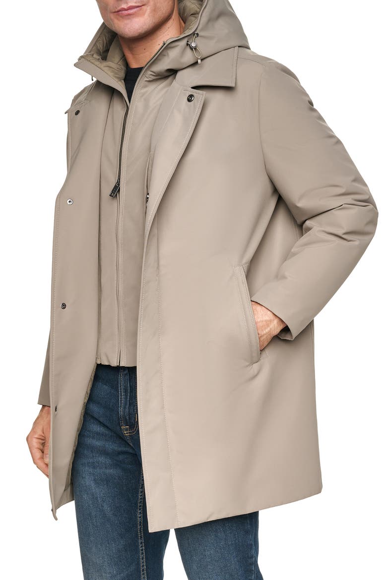 Mackintosh with Hooded Bib, Alternate, color, BRINDLE