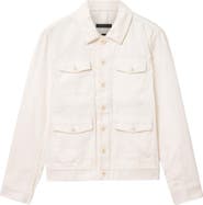 John Varvatos Briggs Textured Cotton Trucker Jacket