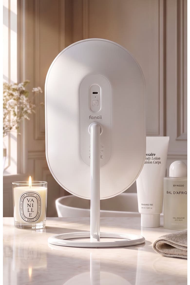 Vera Lighted Vanity Mirror, Alternate, color, White