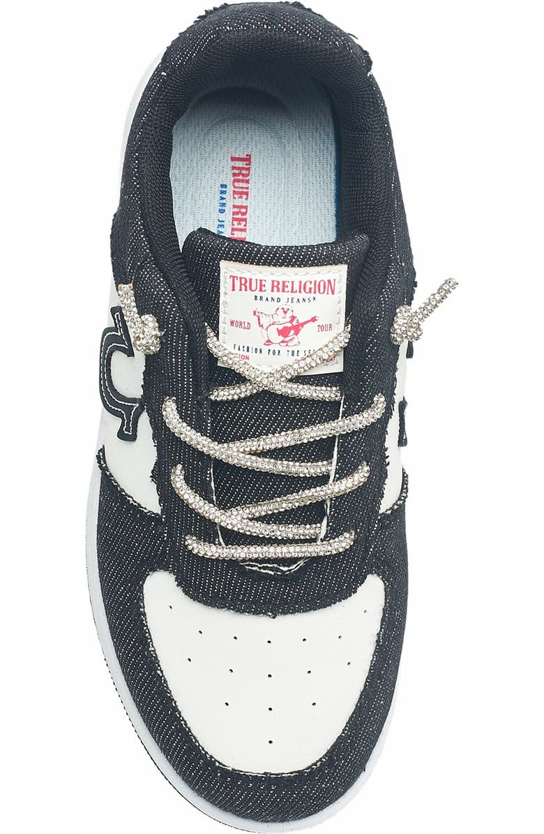 True Religion Girl's Allison Logo Sneaker, Alternate, color, Black