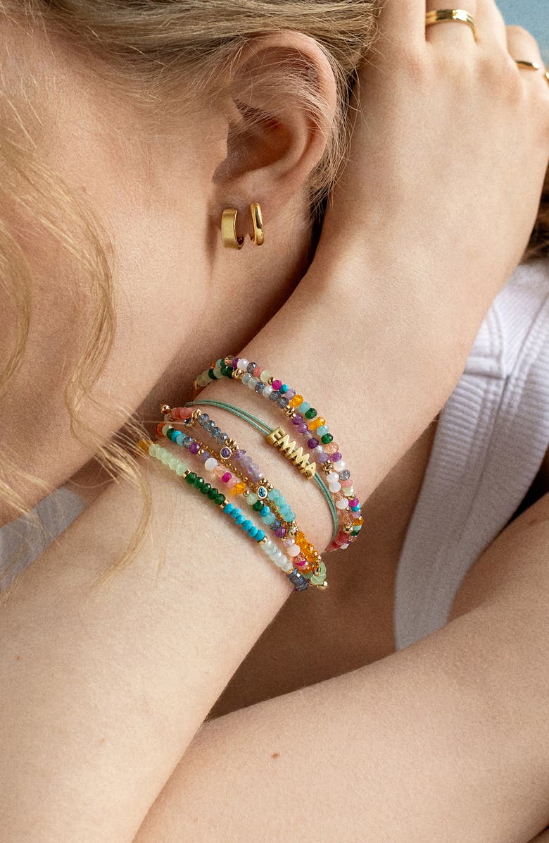 BaubleBar Indya Semiprecious Bracelet Set, Alternate, color, Multi