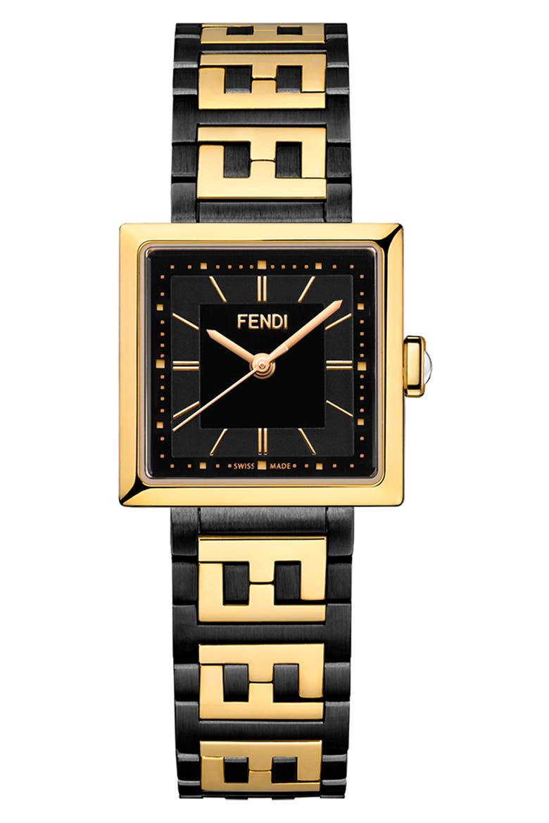 Forever Fendi Two-Tone Bracelet Watch, 23mm, Main, color, TWO TONE