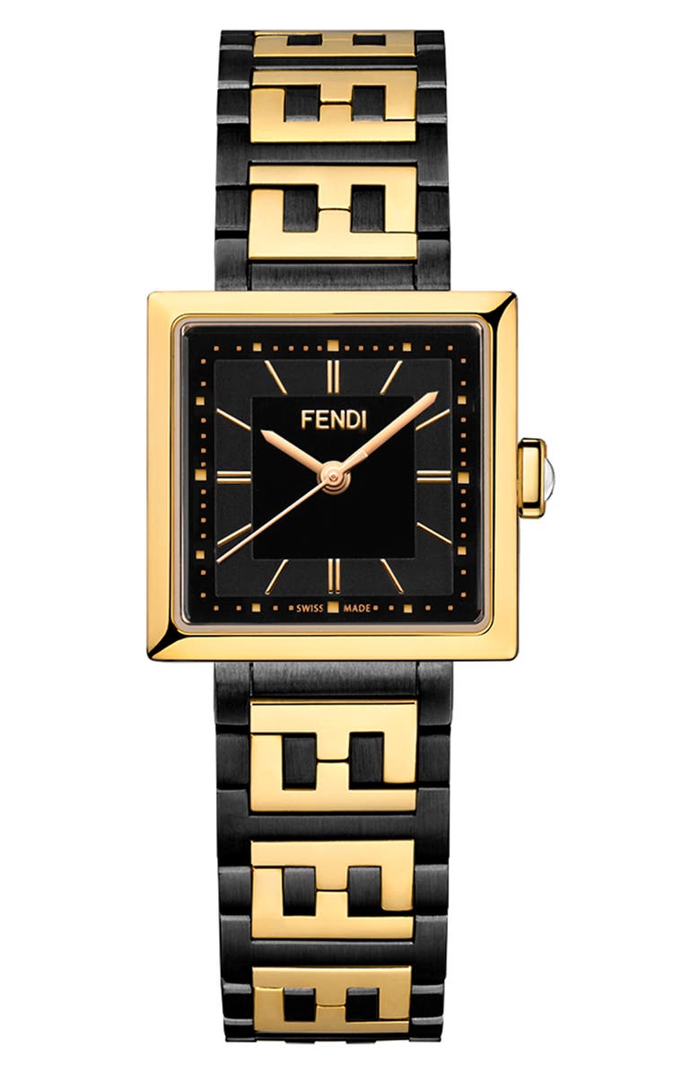Fendi Forever Fendi Two-Tone Bracelet Watch, 23mm, Main, color, 