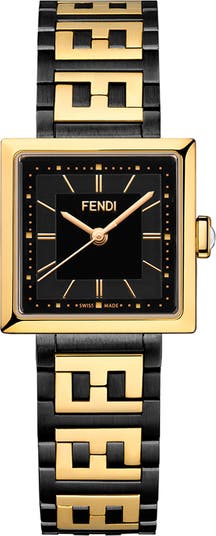 Fendi Forever Fendi Two-Tone Bracelet Watch, 23mm | Nordstromrack