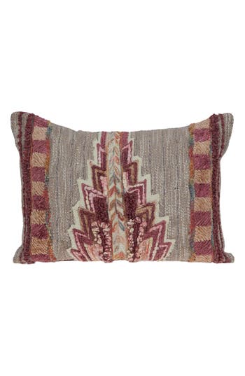 Parkland Collection Adara Embroidered Throw Pillow In Multi Red