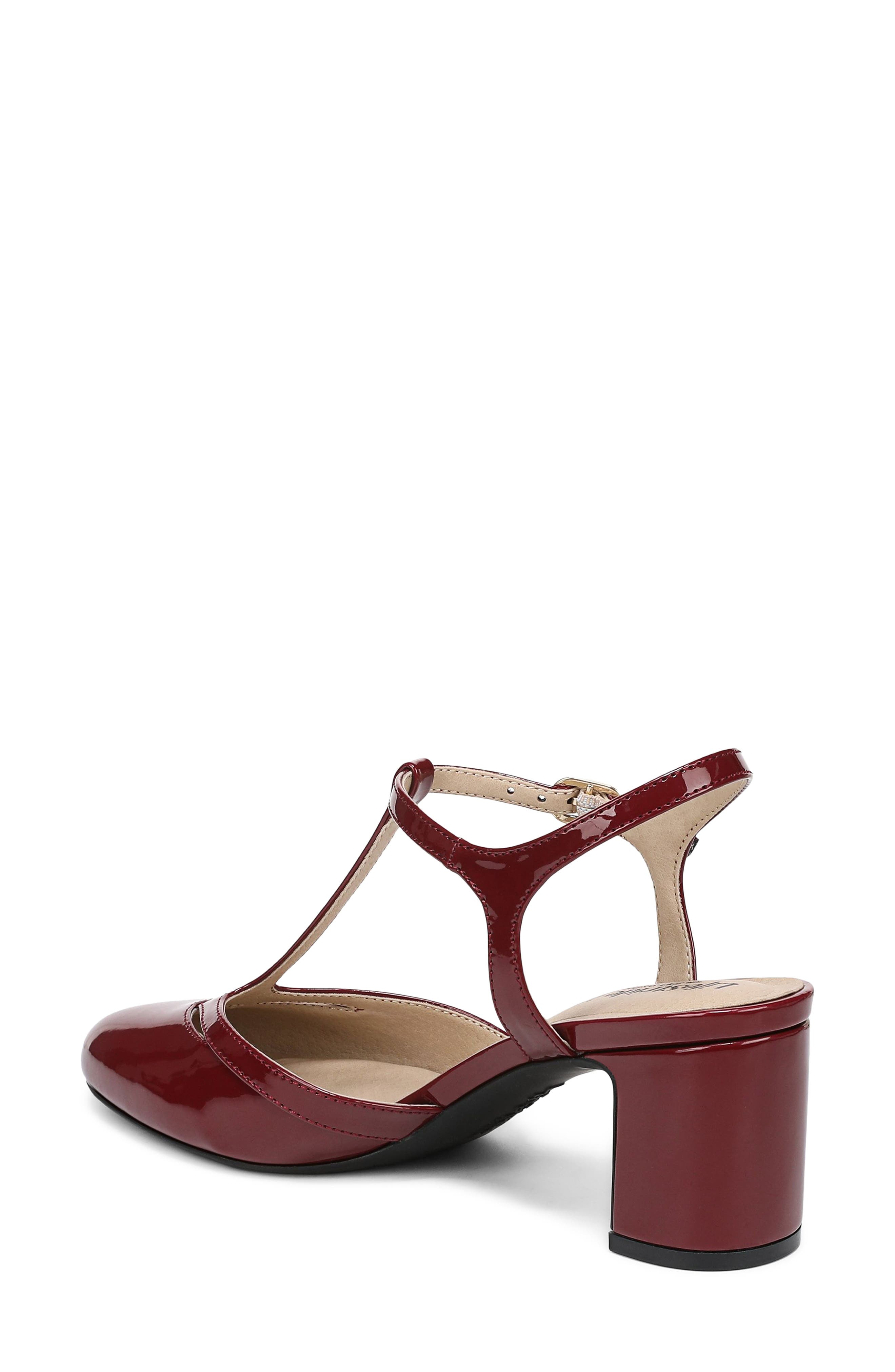 Toni Ankle Strap Pump, Alternate, color, DARK CHERRY