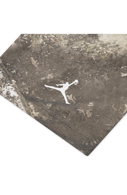 Jordan Kids' X Realtree Mj Mvp Distressed T-shirt In Gray