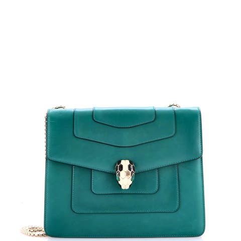 Serpenti Forever Square Shoulder Bag Leather Medium