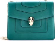 Pre-Owned Bvlgari Serpenti Forever Square Shoulder Bag Leather Medium