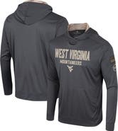 COLOSSEUM Men's Colosseum Charcoal West Virginia Mountaineers OHT Military Appreciation Long Sleeve Hoodie T-Shirt