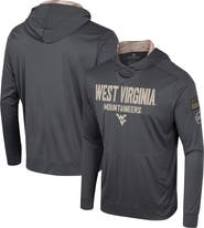 COLOSSEUM Men's Colosseum Charcoal West Virginia Mountaineers OHT Military Appreciation Long Sleeve Hoodie T-Shirt