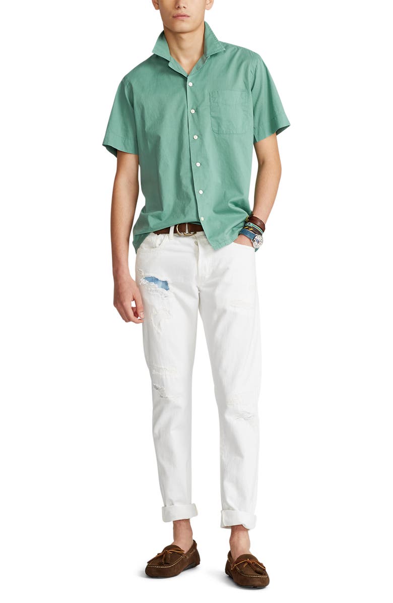 Polo Ralph Lauren Short Sleeve Button-Up Shirt, Alternate, color, 