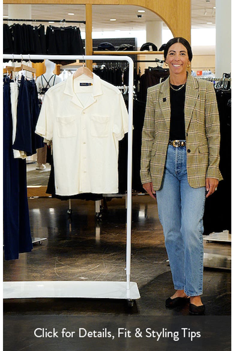 Textured Pointelle Cotton Blend Camp Shirt video