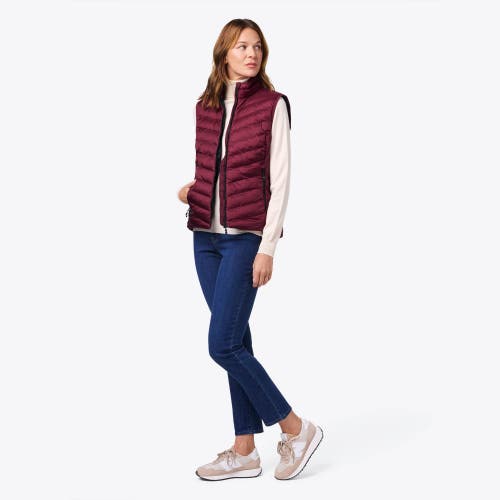 Mobile Warming Backcountry Xtera Packable Heated Puffer Vest In Burgundy