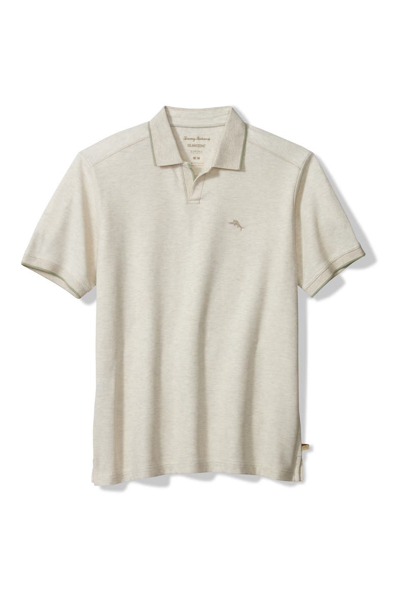 Emfielder Johnny Collar IslandZone® Polo, Alternate, color, ARCTIC WIND HEATHER