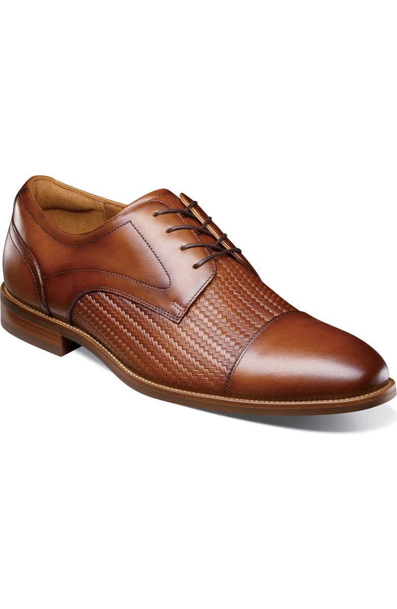 Florsheim Rucci Cap Toe Derby, Main, color, Cognac