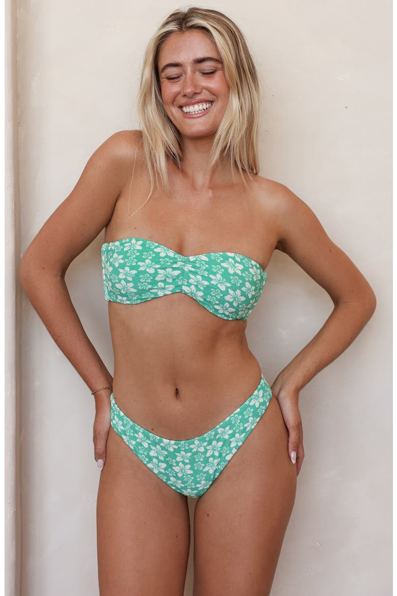 Nocturnal Cheeky Bikini Bottom, Main, color, Palm Paradise