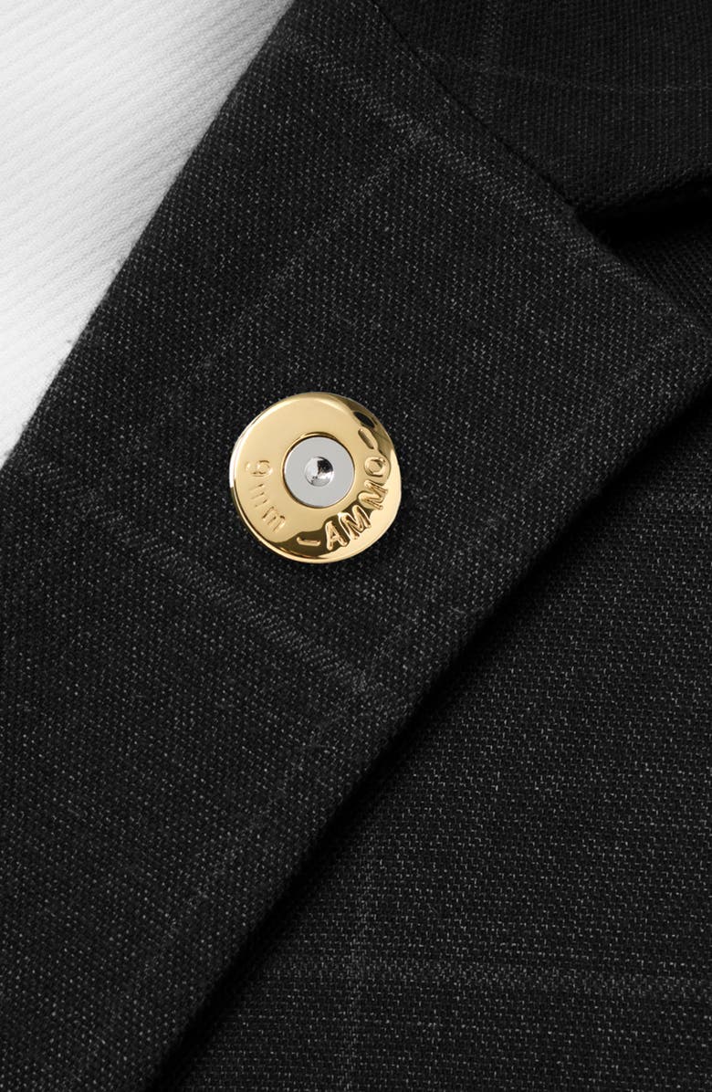 Cufflinks, Inc. Bullet Silver Lapel Pin, Alternate, color, Silver