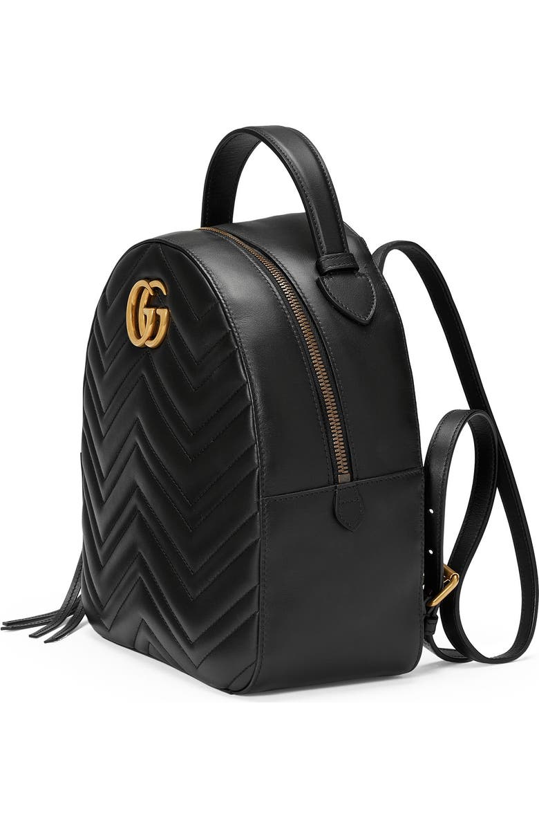Gucci GG Marmont Matelassé Quilted Leather Backpack, Alternate, color,