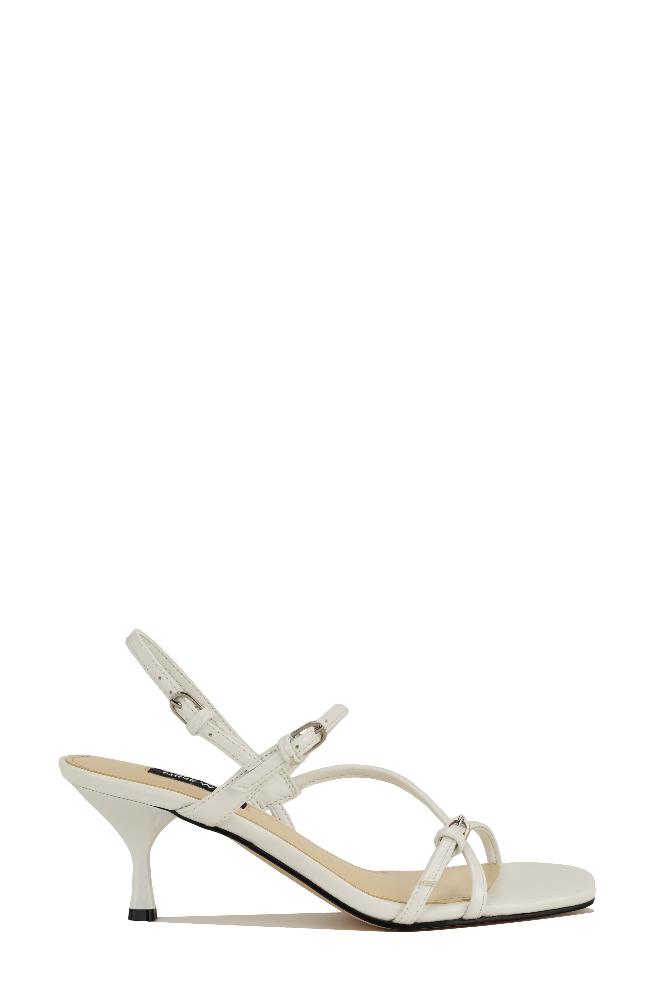 Nine West Hayla Strappy Sandal, Alternate, color, White