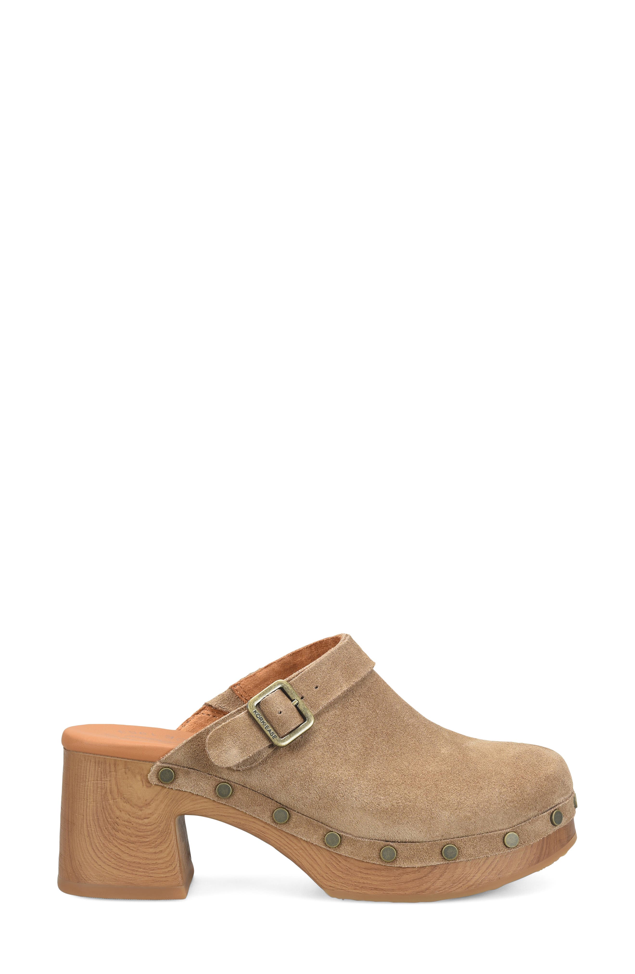 Tess Studded Clog, Alternate, color, TAUPE SUEDE