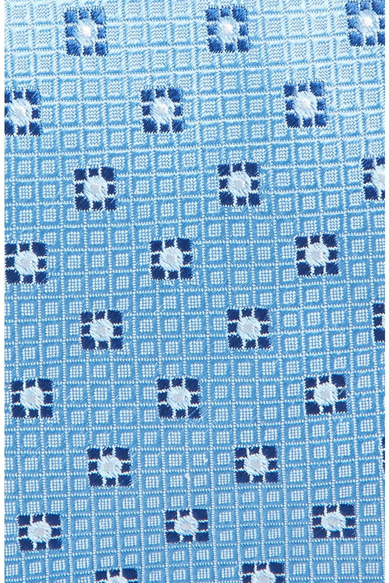 Medallion Silk Tie, Alternate, color, LIGHT BLUE