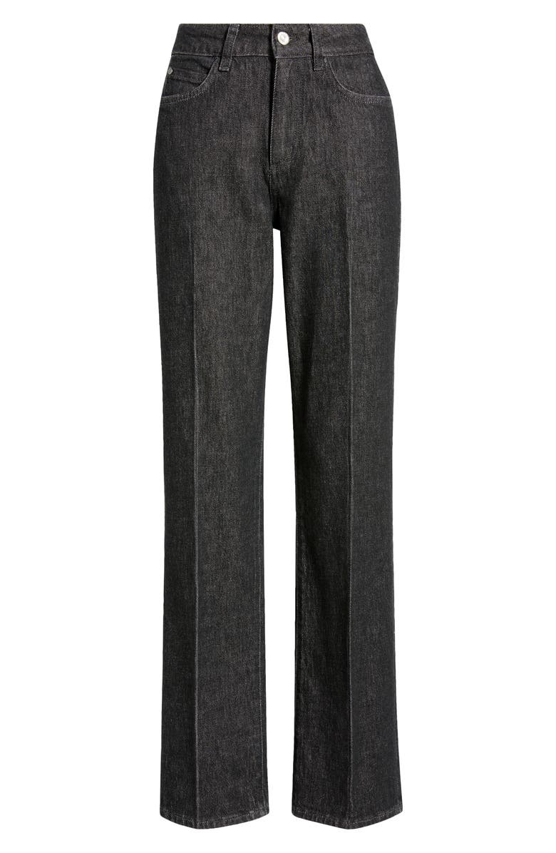 BOSS Parkway Slim Straight Leg Jeans, Alternate, color, Charcoal