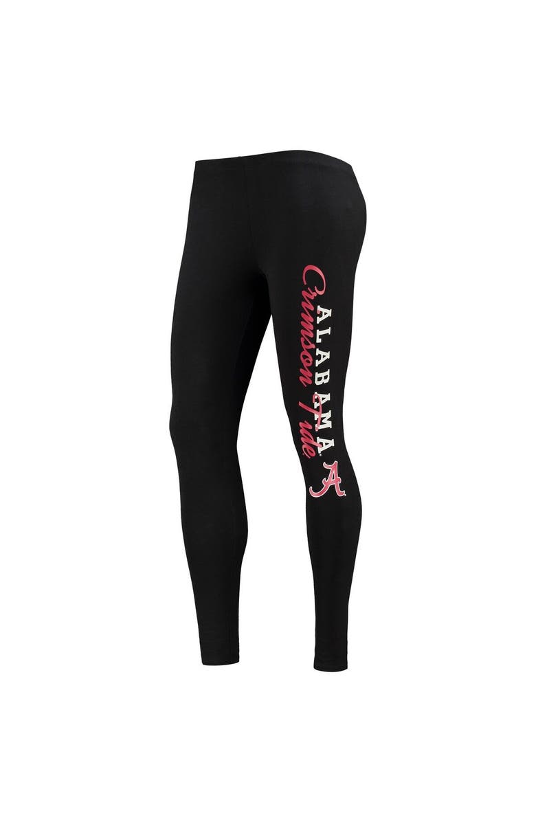 CONCEPTS SPORT Women's Concepts Sport White/Black Alabama Crimson Tide Tank Top and Leggings Sleep Set, Alternate, color, 