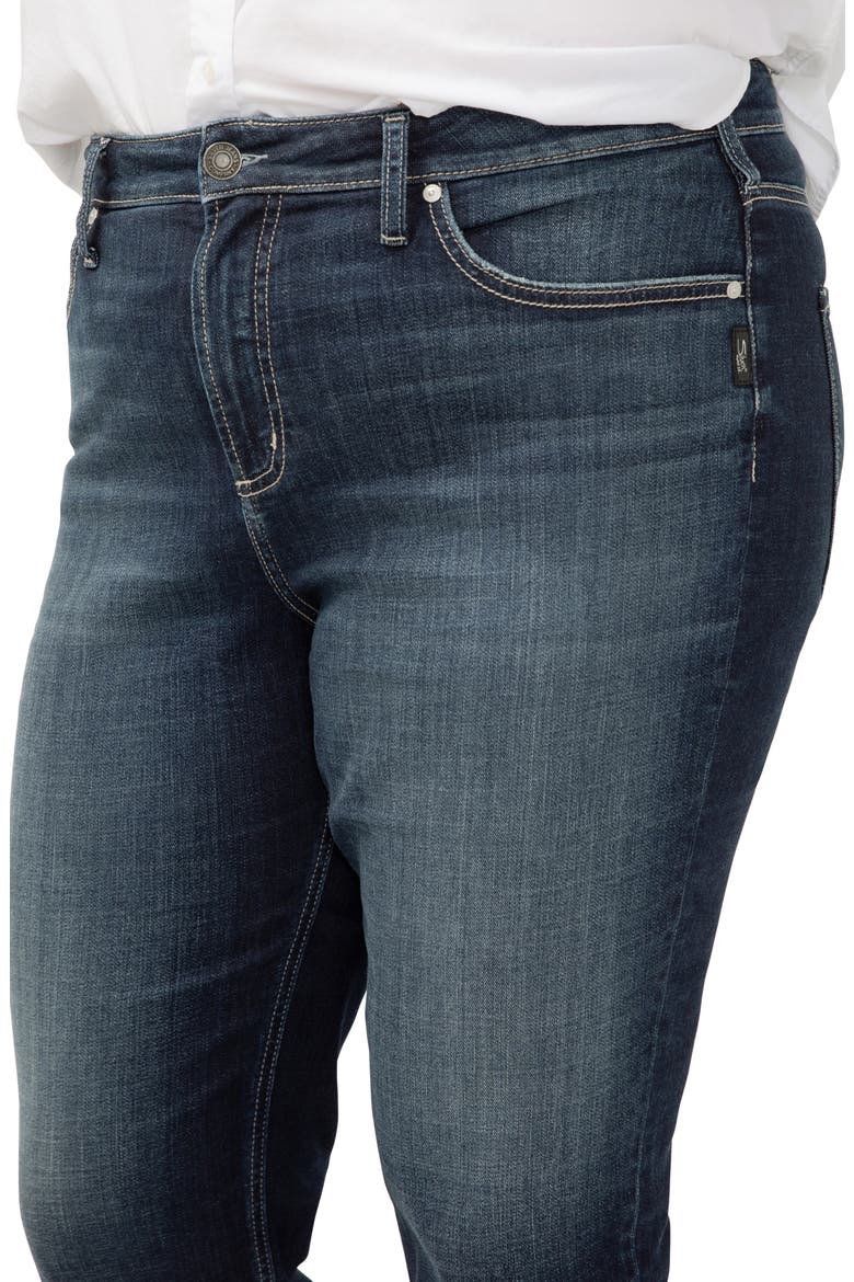 Avery Curvy High Waist Capri Jeans, Alternate, color, INDIGO