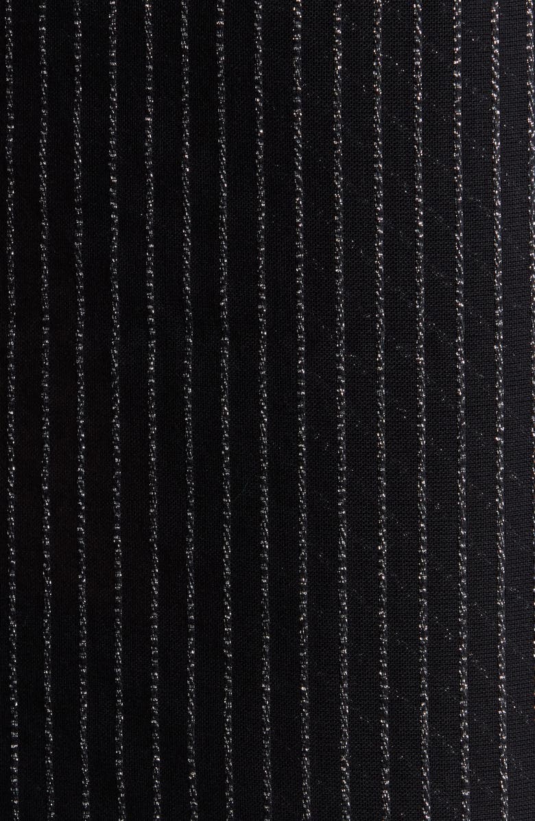 Nordstrom Metallic Stripe Pareo, Alternate, color, Black