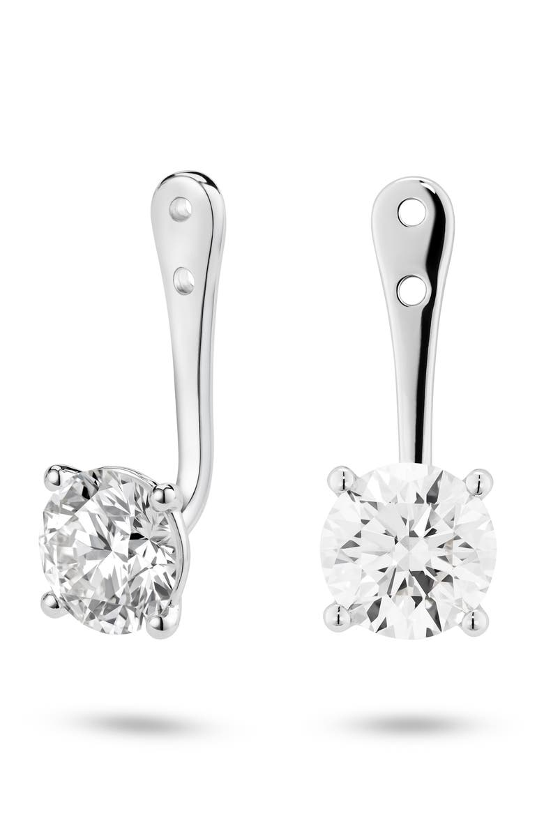 LIGHTBOX Round Lab-Created Diamond Ear Jackets, Alternate, color, 