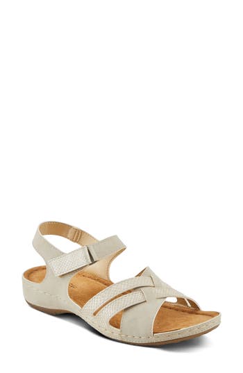 Flexus By Spring Step Alvina Sandal In Beige Multi