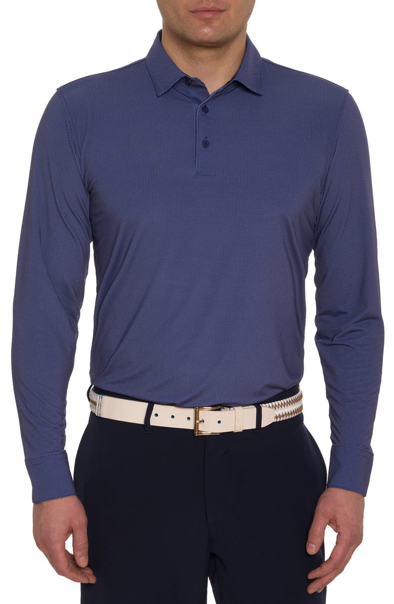 Robert Graham Alastor Long Sleeve Golf Polo, Main, color,