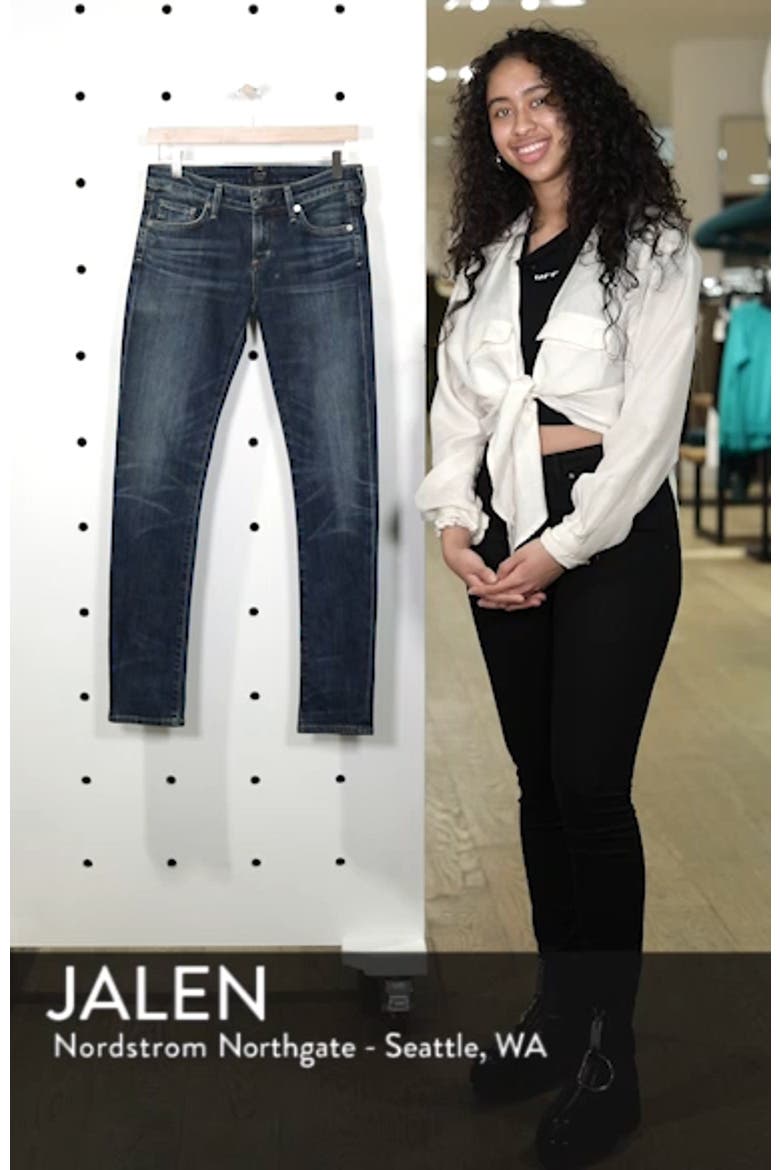 'Racer' Whiskered Skinny Jeans video