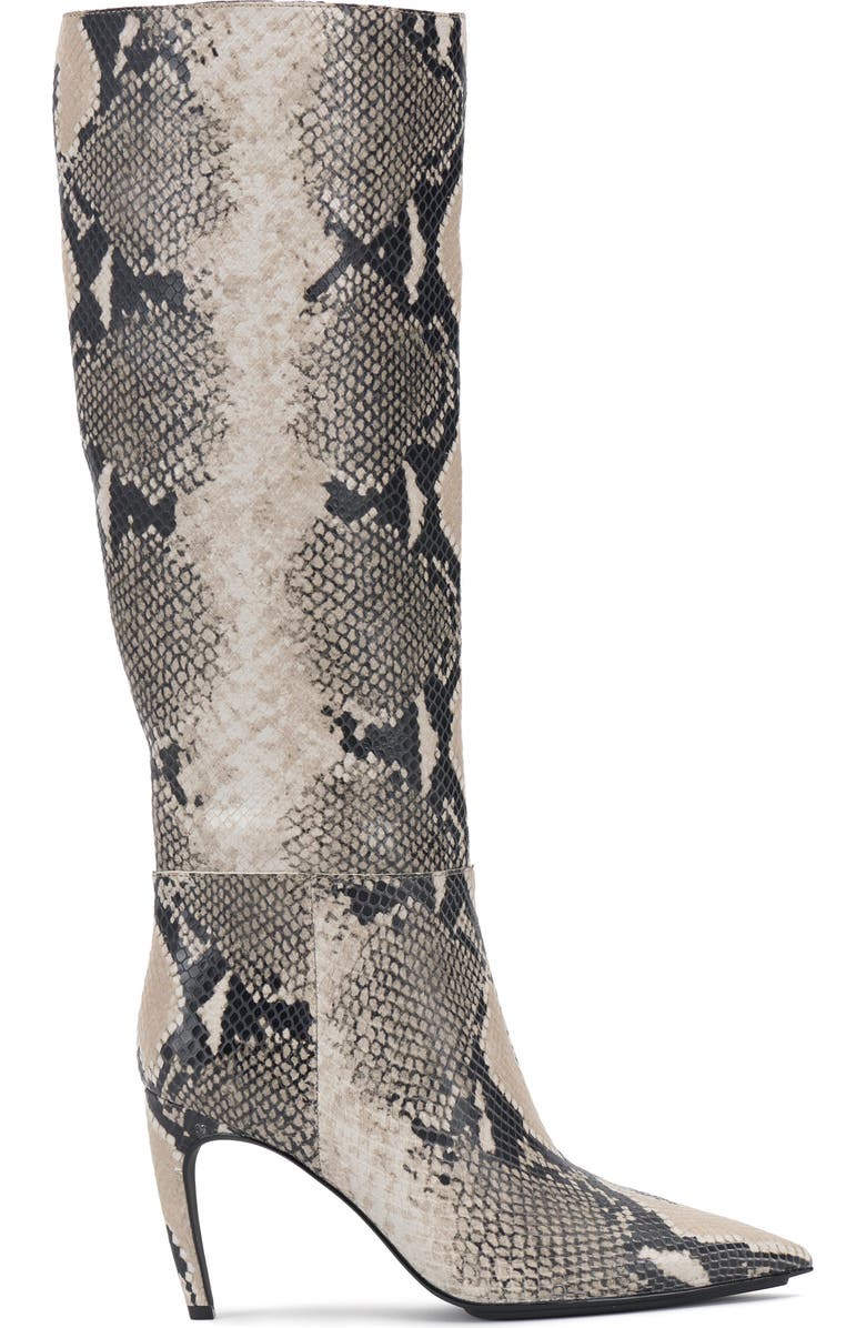Vince Camuto Brigitte Pointed Toe Knee High Boot, Alternate, color, Ivory Multi