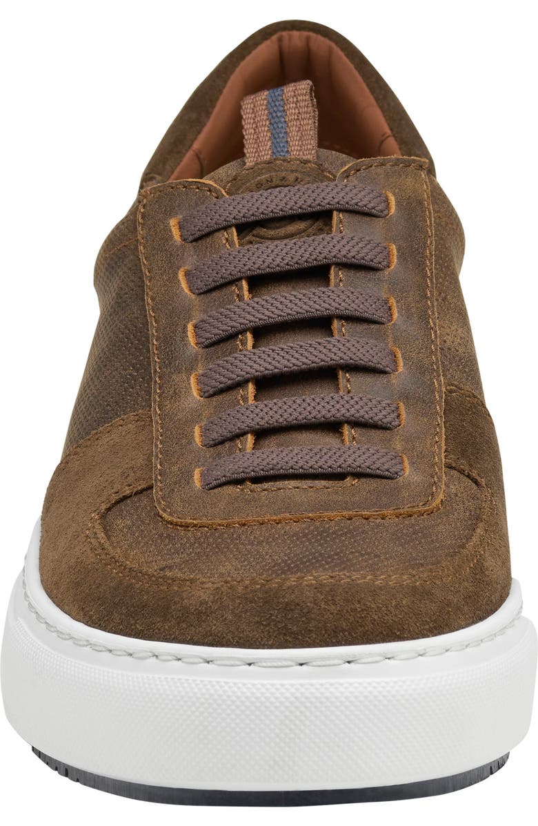 JOHNSTON & MURPHY COLLECTION Anson Sneaker, Alternate, color, Brown Full Grain/ Suede