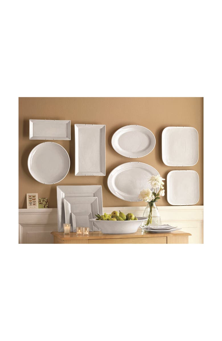 tag Whiteware Rectangular Porcelain Serving Tray Platter, Alternate, color, White