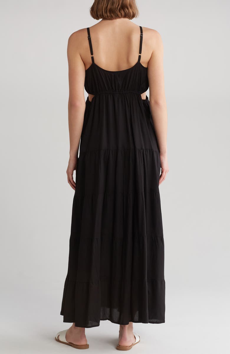 BOHO ME Cutout Tiered Midi Dress, Alternate, color, 