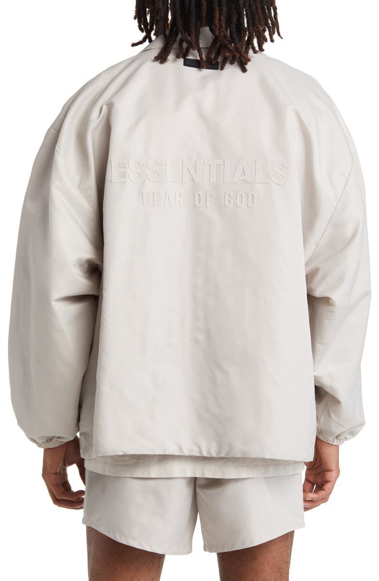 Fear of God Essentials Nylon Coach's Jacket, Alternate, color,
