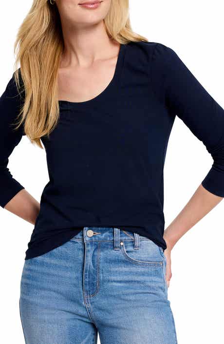 NZT by NIC+ZOE Scoop Neck Long Sleeve T-Shirt