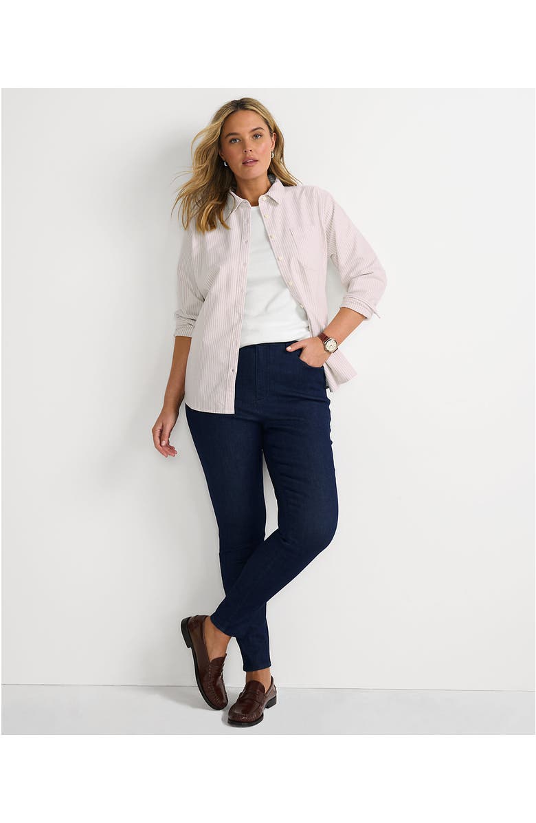 Lands' End High Rise Adaptive Lycra Skinny Jeans, Alternate, color, River Rinse