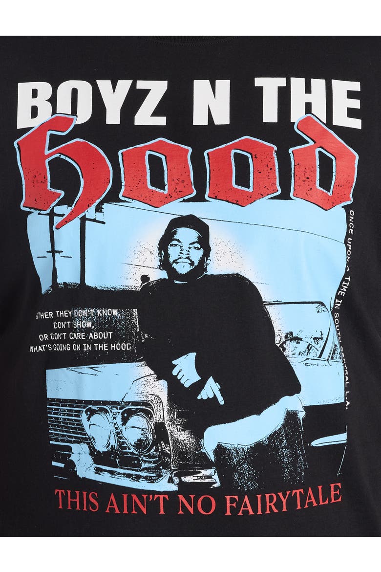 Big & Tall Boyz In The Hood Graphic Tee, Alternate, color, BLACK