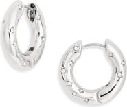 NORDSTROM RACK Scattered Crystal Hoop Earrings