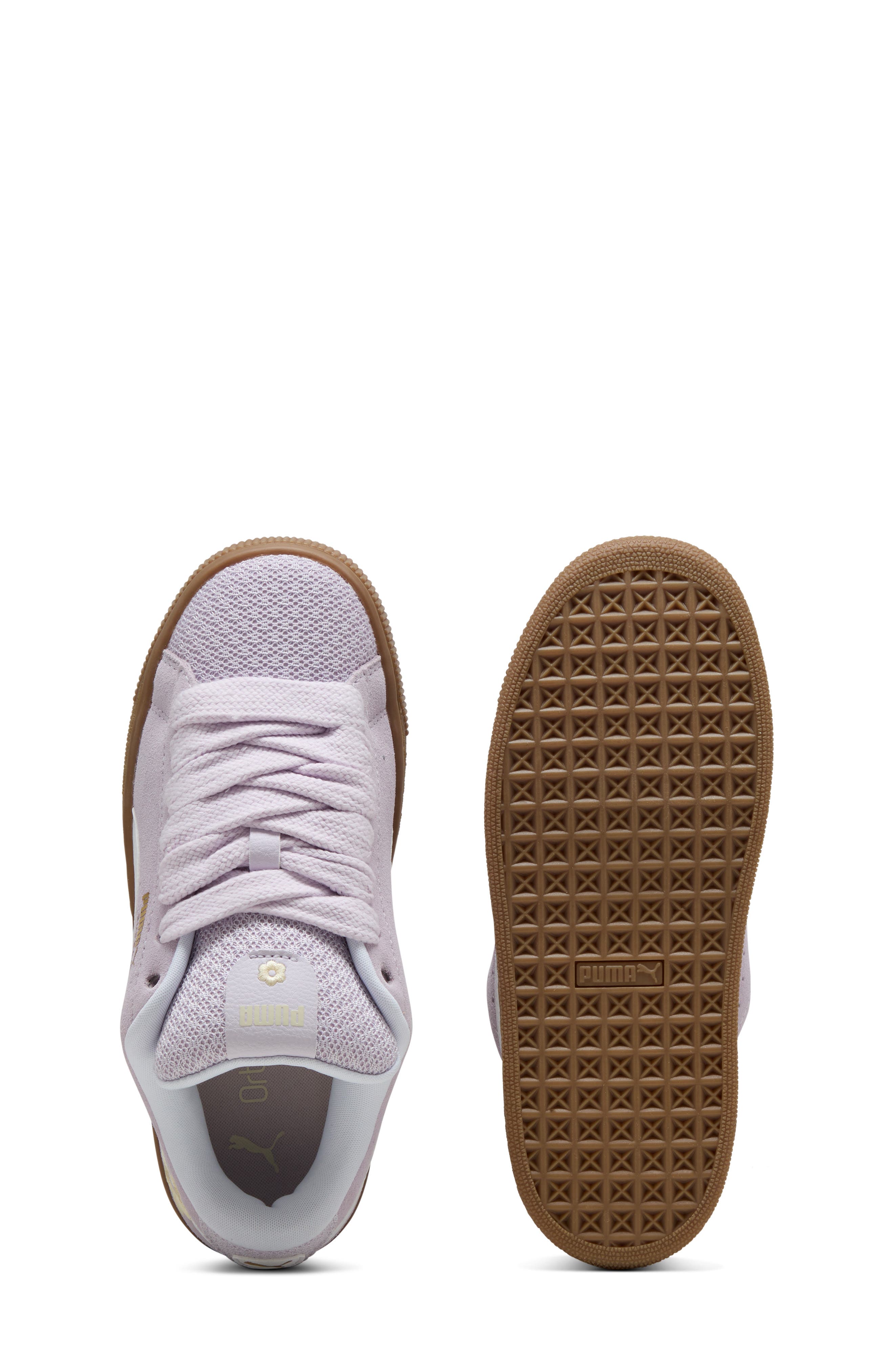 PUMA Kids' Suede XL Summer Feels Jr. Sneaker, Alternate, color, Lilac Frost-Puma White