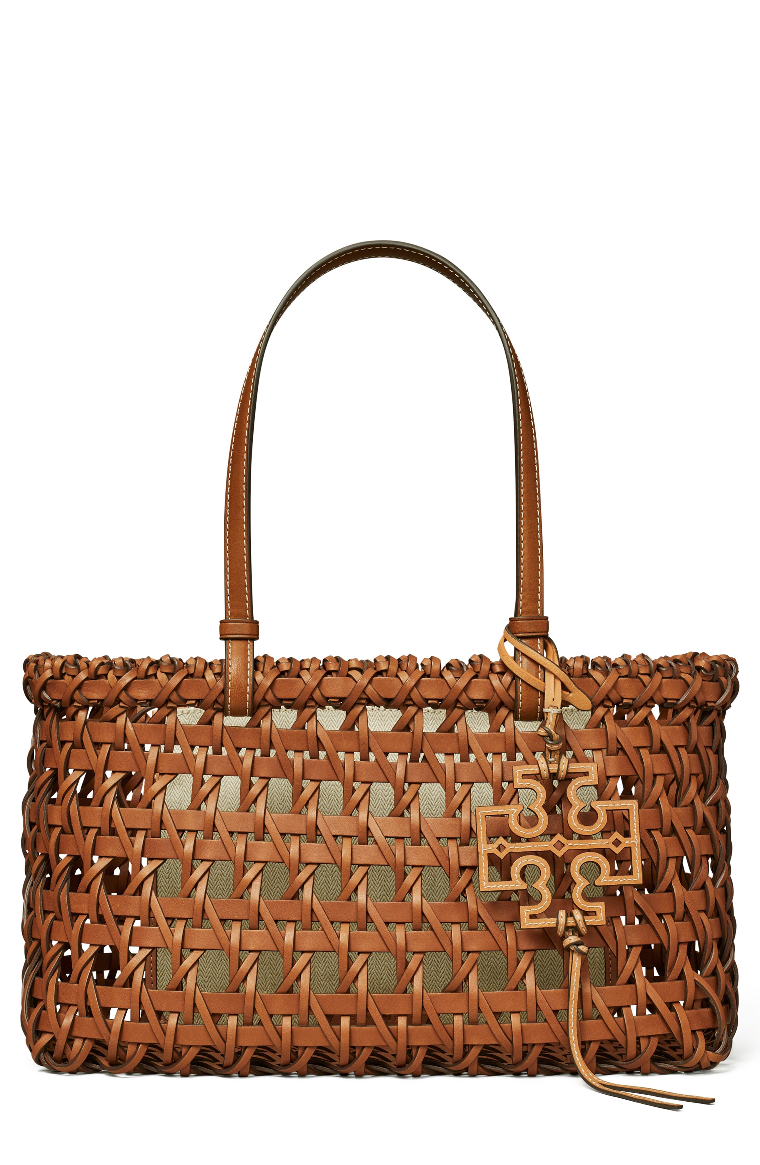 Tory Burch McGraw Garden Basketweave Tote, Main, color, 
