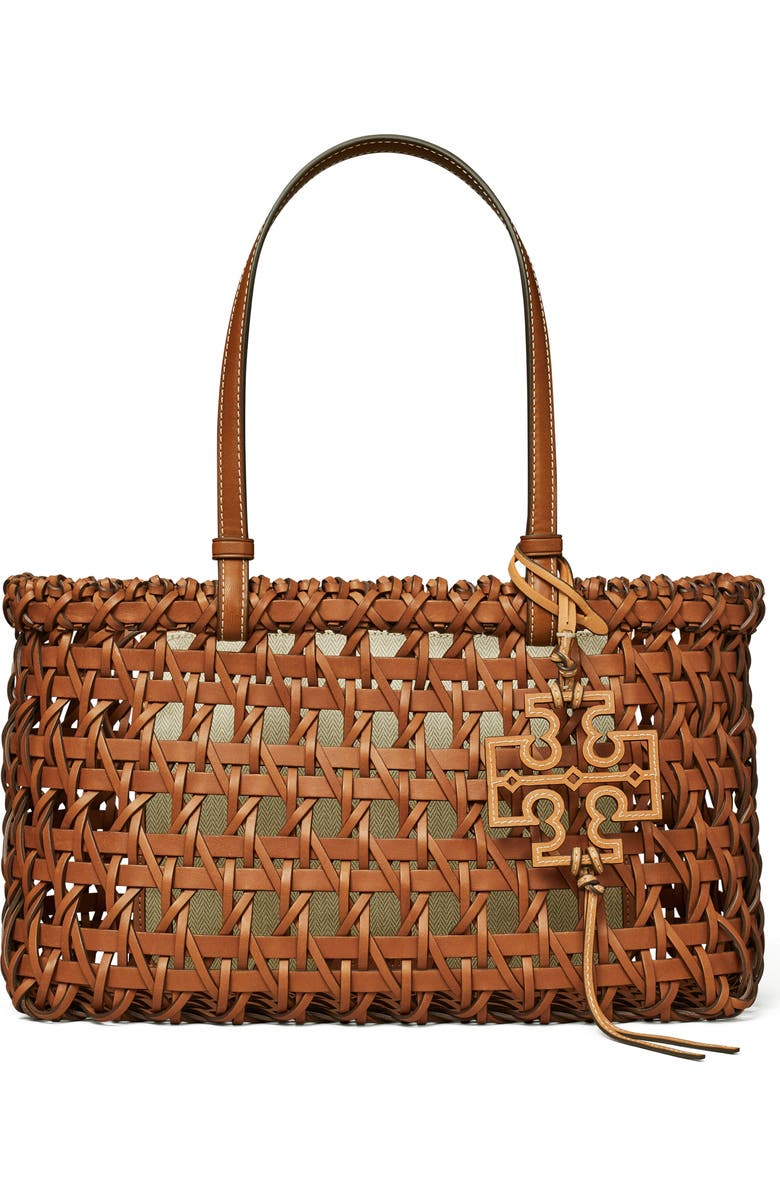 Tory Burch McGraw Garden Basketweave Tote, Main, color,